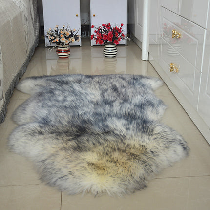 Faux Sheepskin Faux Fur Rug-Fluffy Rug for the Bedroom-Living Room or Nursery Furry Carpet or Throw for Chairs, Stools and Sofa