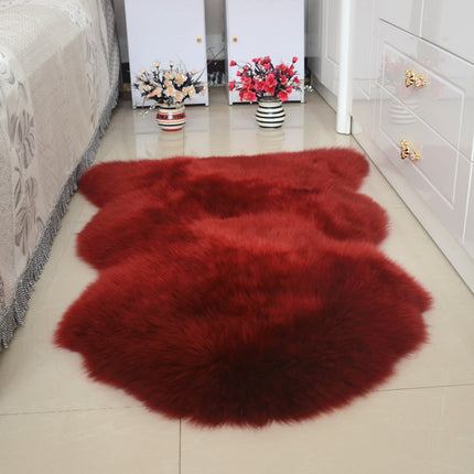 Faux Sheepskin Faux Fur Rug-Fluffy Rug for the Bedroom-Living Room or Nursery Furry Carpet or Throw for Chairs, Stools and Sofa