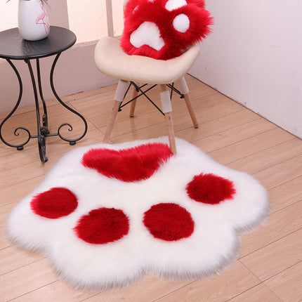 Schlafzimmer-Teppich, süß, weich, flauschig, Kunstkaninchenfell-Teppich, flauschiger, zotteliger Teppich für Kinder, Teenagerzimmer, Boden, Sofa, Wohnzimmer