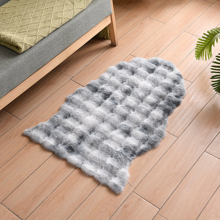 Faux Rabbit Fur Rug -for Living Room Indoor Sofa Area Rug for Bedroom Cute Soft Rug for Children Kids Washable Carpet Non-Slip