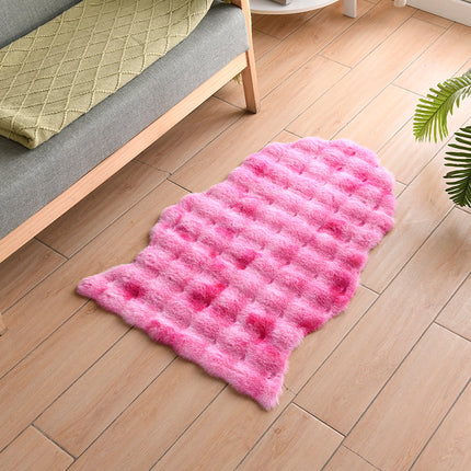 Faux Rabbit Fur Rug -for Living Room Indoor Sofa Area Rug for Bedroom Cute Soft Rug for Children Kids Washable Carpet Non-Slip