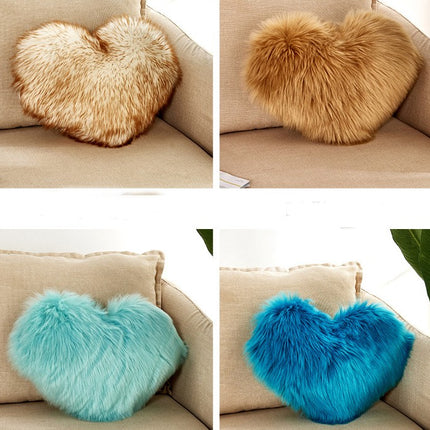 Heart Area Rugs For Bedroom Sheepskin Shaggy Rugs Fluffy Soft Floor Faux Wool Rugs For Bedroom Living Room Bedside Children's Room