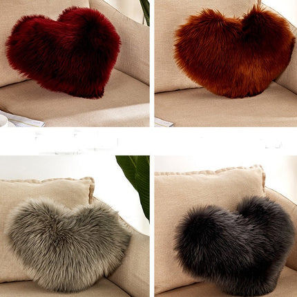 Heart Area Rugs For Bedroom Sheepskin Shaggy Rugs Fluffy Soft Floor Faux Wool Rugs For Bedroom Living Room Bedside Children's Room