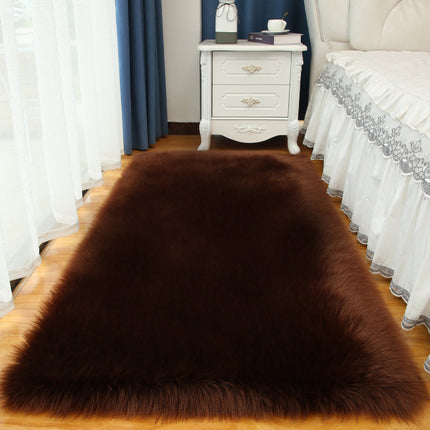 Artificial Hair Rugs Soft Fluffy Rugs Shaggy Rugs Faux Sheepskin Area Floor Rugs Living Room Children's Room Decoration