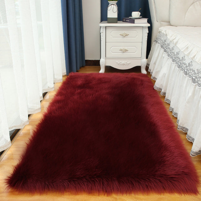 Artificial Hair Rugs Soft Fluffy Rugs Shaggy Rugs Faux Sheepskin Area Floor Rugs Living Room Children's Room Decoration