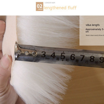 Shaggy Pile Soft Area Rug Faux Sheepskin Round Rug Non-Slip Warm Pile Fluffy Area Rug Living Room Bedroom Sofa Floor Rugs