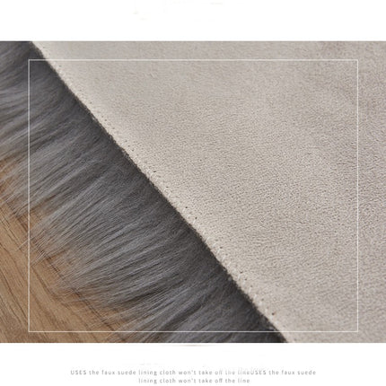 Faux Sheepskin Rug, Soft and Fluffy Sheepskin Chair Cover, Washable Non-Slip Pad for Chairs, Beds and Sofa Floors with Extra Long Wool