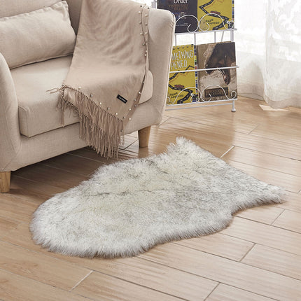Artificial Fur  Rule Rug Faux Wool Chair Covers Seat Cushions Soft Fluffy Shaggy Area Rugs, Bedroom Sofa Floor Rugs