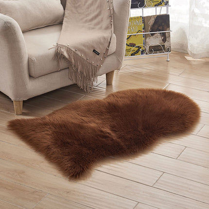 Artificial Fur  Rule Rug Faux Wool Chair Covers Seat Cushions Soft Fluffy Shaggy Area Rugs, Bedroom Sofa Floor Rugs