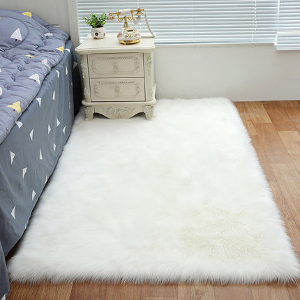 Faux Sheepskin Fluffy Area Rugs Bedroom Shaggy Rugs Fluffy Sofa Floor Rugs Home Room Bedroom Chairs Floor Decoration