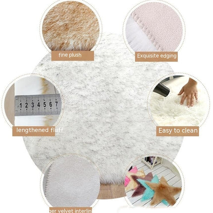 Faux Sheepskin Fluffy Area Rugs Bedroom Shaggy Rugs Fluffy Sofa Floor Rugs Home Room Bedroom Chairs Floor Decoration