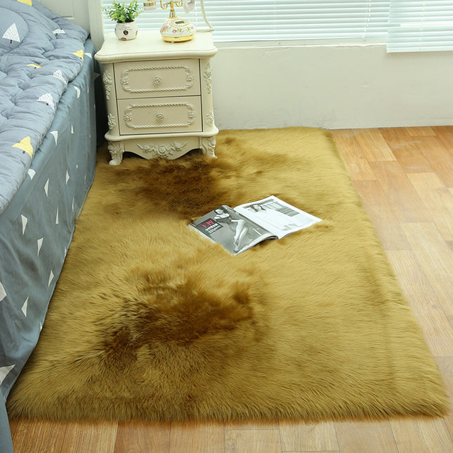 Faux Sheepskin Area Rugs Bedroom Shaggy Rugs Fluffy Sofa Floor Rugs Home Room Bedroom Chairs Floor Decoration