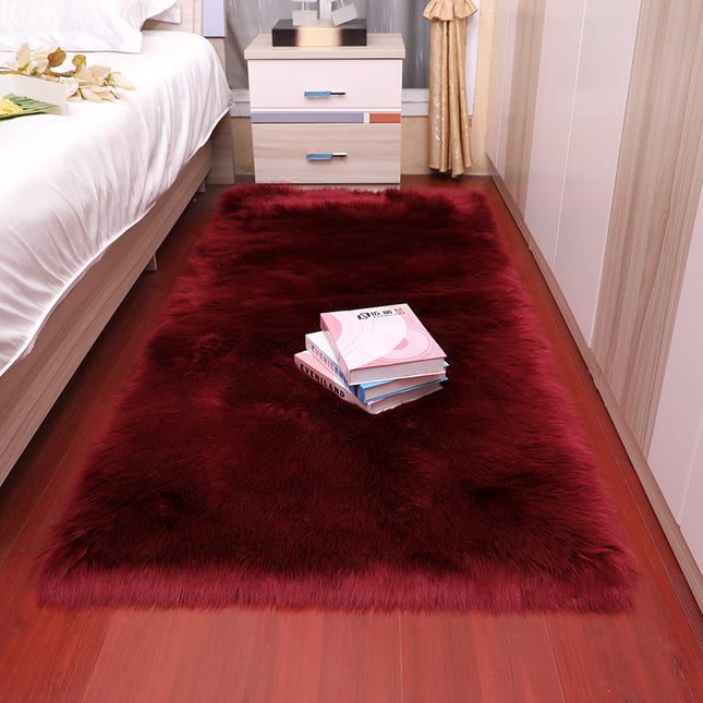 Faux Sheepskin Fluffy Shaggy Rug, Bedroom Bedside Living Room Soft Plush Area Rug For Living Room Bedroom Study Sofa Stairs