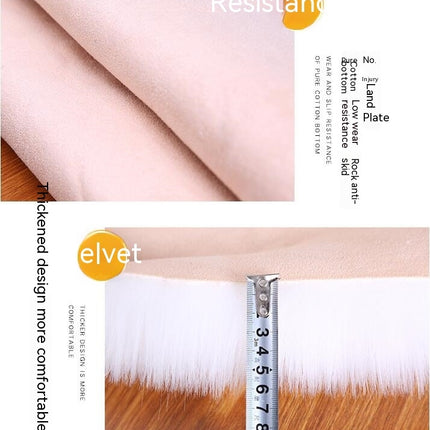 Tapis Shaggy moelleux en fausse peau de mouton, tapis en peluche douce pour chambre à coucher, chevet, salon, salon, chambre à coucher, canapé d'étude, escaliers