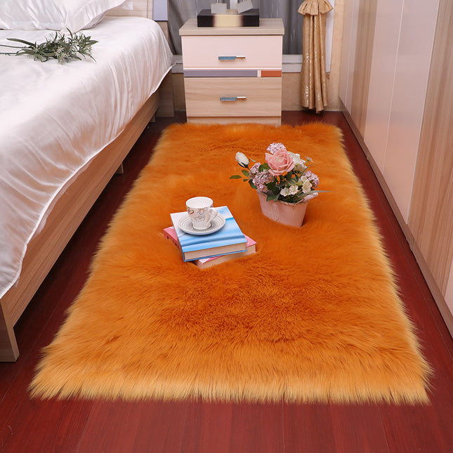 Faux Sheepskin Fluffy Shaggy Rug, Bedroom Bedside Living Room Soft Plush Area Rug For Living Room Study Sofa Stairs