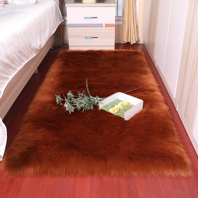 Faux Sheepskin Fluffy Shaggy Rug, Bedroom Bedside Living Room Soft Plush Area Rug For Living Room Bedroom Study