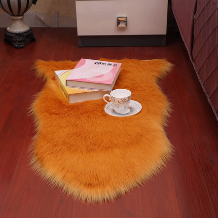 Tapis en fausse peau de mouton, housse de chaise douce et moelleuse, tapis poilu lavable, tapis antidérapants pour chaise, lit, canapé, sol avec laine extra longue