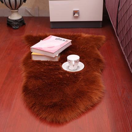 Tapis en fausse peau de mouton, housse de chaise douce et moelleuse, tapis poilu lavable, tapis antidérapants pour chaise, lit, canapé, sol avec laine extra longue