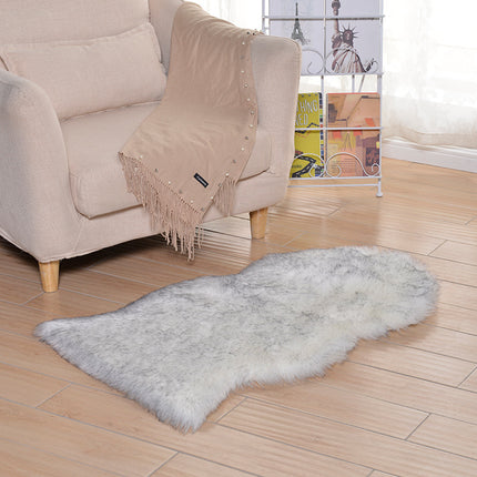 Tapis en fausse peau d'agneau et de mouton, poils longs, fausse fourrure, fausse polaire, housse de canapé, coussin de siège, doux et antidérapant, décor Shaggy, tapis de sol en fourrure
