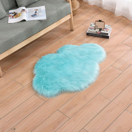 Faux Sheep Pile Hair Rug -Machine Washable Living Room Pile Area Rug -Soft Non-Slip Extra Long Pile Living Room Carpet