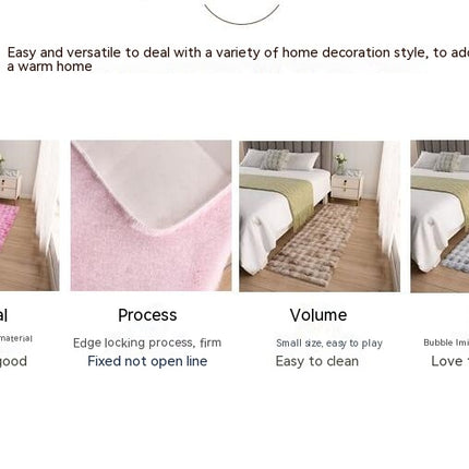 Faux Fur Rug - Feet Imitation Rabbit Fur Rug, Ultra Fluffy Soft Shag Rug for Living Room Bedroom Study Room Nursery Decor