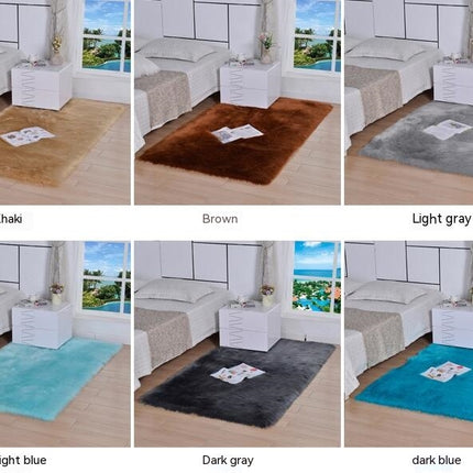 Multiple Size Rug Super Soft Velvet Shag Area Rug Modern Indoor Fluffy Rugs, Faux Fur Sheepskin Rug,Home Decor Nursery Rugs Kids