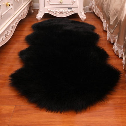 Luxuriöser, weicher, flauschiger Deluxe-Teppich aus Kunstfell, Schaffell-Teppich, Heimdeko-Teppich, Schlafzimmer, Wohnzimmer, Boden, Sofabezug, Sitzkissen-Teppich