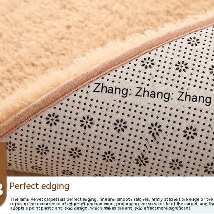 Faux Sheep Cake Wool Soft Rug, Washable Rugs for Living Room, Non-Shedding Non-Slip Rugs for Bedrooms for Kids and Teenagers' Rooms
