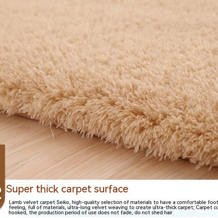 Faux Sheep Cake Wool Soft Rug, Washable Rugs for Living Room, Non-Shedding Non-Slip Rugs for Bedrooms for Kids and Teenagers' Rooms