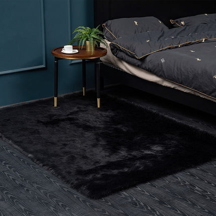 Faux Fur Seat Cushion Home Decor Long Wool Area Rugs Carpet Soft Fluffy Plush Pads  Fit for Home Office Restaurant Chair