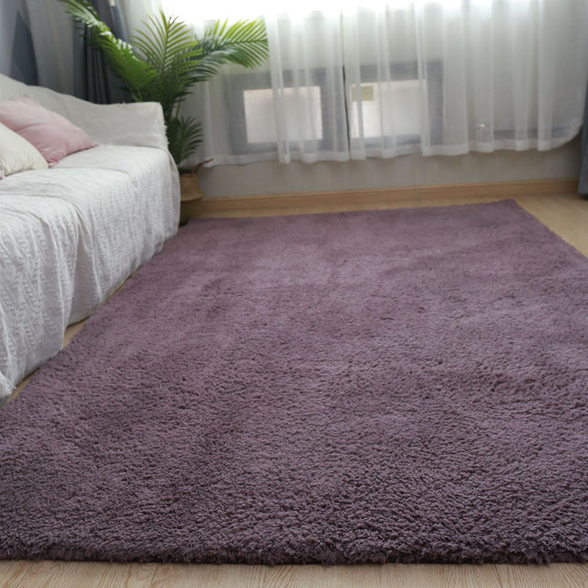 Faux Lambswool Area Rugs  Modern Abstract Design, Non-Shedding  Easy Care, for High Traffic Areas in Living Room