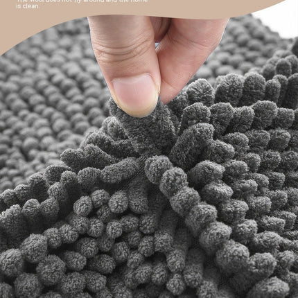 Chenille-Badematte, weicher Plüsch-Badteppich, saugfähiger Badezimmerteppich, rutschfest, perfekter Badteppich für Dusche, Schlafzimmer, Haustür, Eingangsbereich