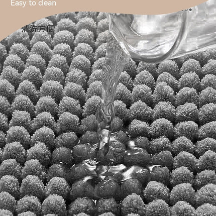 Chenille-Badematte, weicher Plüsch-Badteppich, saugfähiger Badezimmerteppich, rutschfest, perfekter Badteppich für Dusche, Schlafzimmer, Haustür, Eingangsbereich
