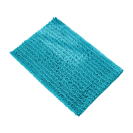 Coarse and Fine Pile Interval Bathroom Rug Non-slip Soft Bathroom Rugs, Absorbent Washable Chenille Quick Dry Bath Mats