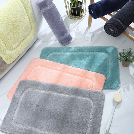 Badezimmerteppich, rutschfeste Badematten, weiche, saugfähige Badematte, maschinenwaschbare, flauschige Mikrofaser-Bodenmatte
