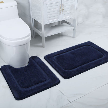 Badezimmerteppich, rutschfeste Badematten, weiche, saugfähige Badematte, maschinenwaschbare, flauschige Mikrofaser-Bodenmatte