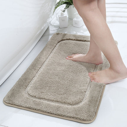 Badezimmerteppich, rutschfeste Badematten, weiche, saugfähige Badematte, maschinenwaschbare, flauschige Mikrofaser-Bodenmatte