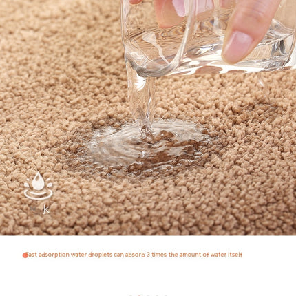 Bathroom rug bath mat plush microfiber non-slip soft shower mat absorbent thickened plush floor mat machine washable