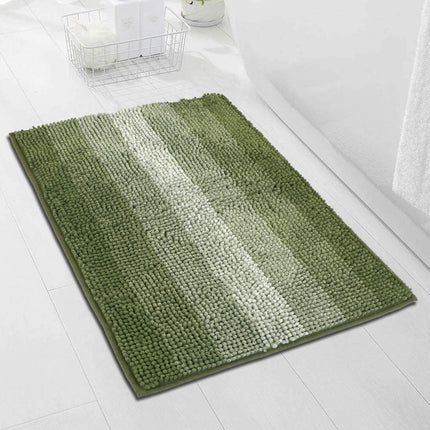 Grand tapis de salle de bain, tapis de bain antidérapant, tapis de sol absorbant en Chenille dégradé de couleur, lavable en Machine