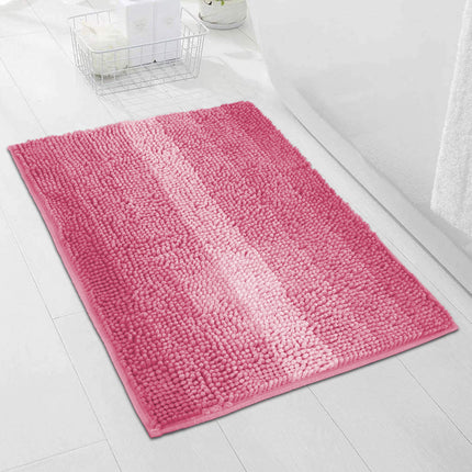 Grand tapis de salle de bain, tapis de bain antidérapant, tapis de sol absorbant en Chenille dégradé de couleur, lavable en Machine
