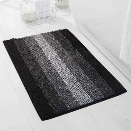 Grand tapis de salle de bain, tapis de bain antidérapant, tapis de sol absorbant en Chenille dégradé de couleur, lavable en Machine