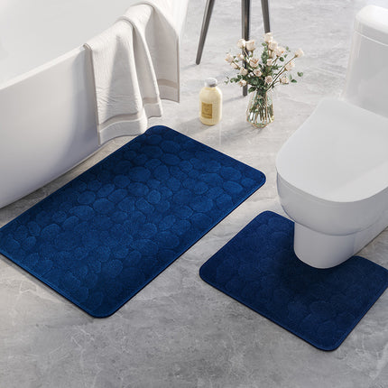 Tapis de sol en galets, antidérapant, Super absorbant, lavable en Machine, en peluche, pour salle de bain