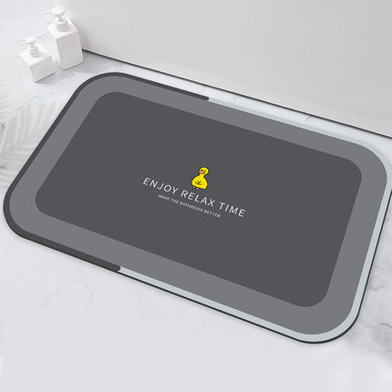 Tapis de bain en terre de diatomées, tapis de salle de bain à séchage rapide, antidérapant, super absorbant, de forme fine