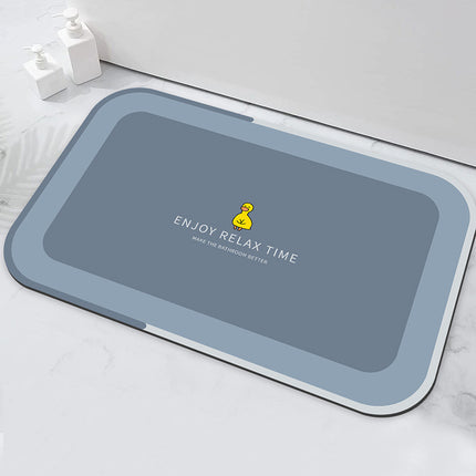 Tapis de bain en terre de diatomées, tapis de salle de bain à séchage rapide, antidérapant, super absorbant, de forme fine