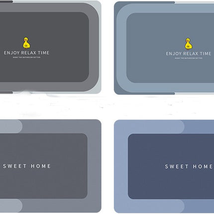 Tapis de bain en terre de diatomées, tapis de salle de bain à séchage rapide, antidérapant, super absorbant, de forme fine