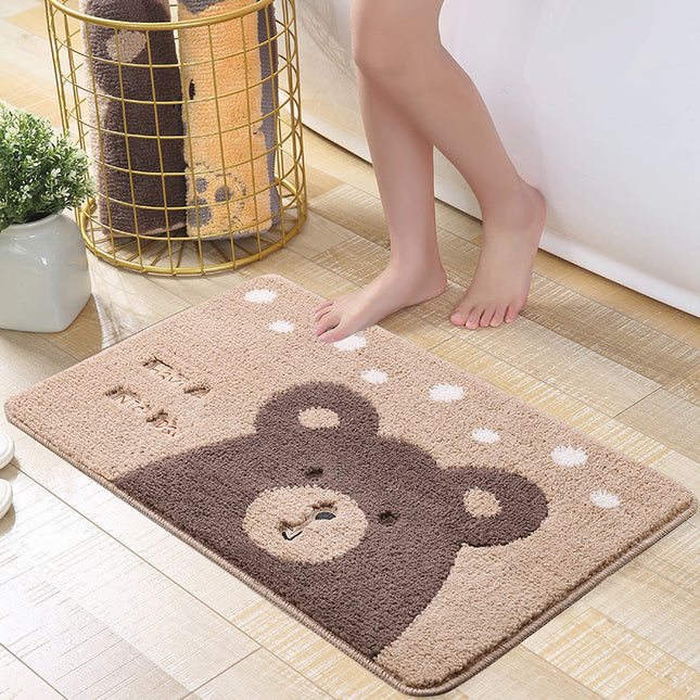 Bathroom Mats non-slip absorbent bath rug soft microfiber bathroom rugs, shower thick plush bath mats