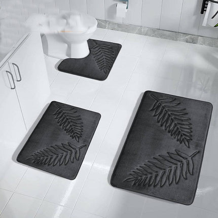 Memory Foam Bath Mat, Super Soft Absorbent Bathroom Rugs, Floor Non-Slip Bath Rug Mats Machine Washable