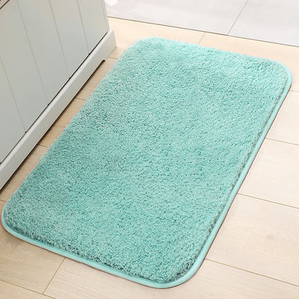 Tapis de sol de salle de bain, Super doux, épais, moelleux, en microfibre, antidérapant, absorbant, pour baignoire et douche