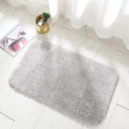 Tapis de sol de salle de bain, Super doux, épais, moelleux, en microfibre, antidérapant, absorbant, pour baignoire et douche
