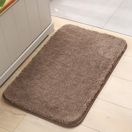 Tapis de sol de salle de bain, Super doux, épais, moelleux, en microfibre, antidérapant, absorbant, pour baignoire et douche